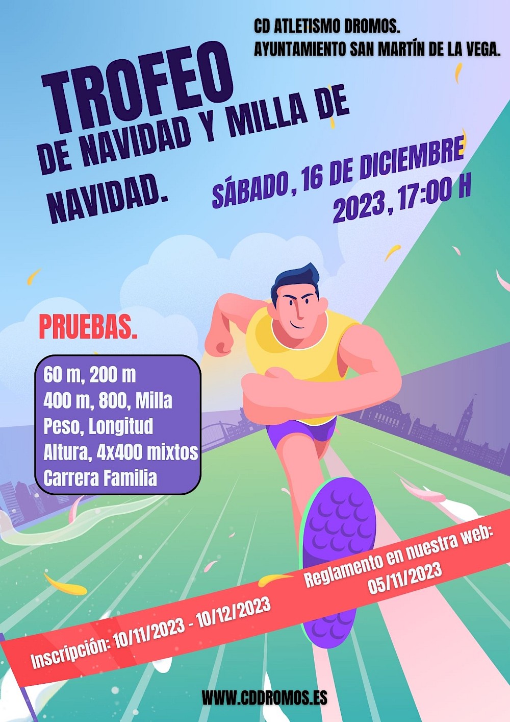 TROFEO DE ATLETISMO Y MILLA DE NAVIDAD. RESULTADOS