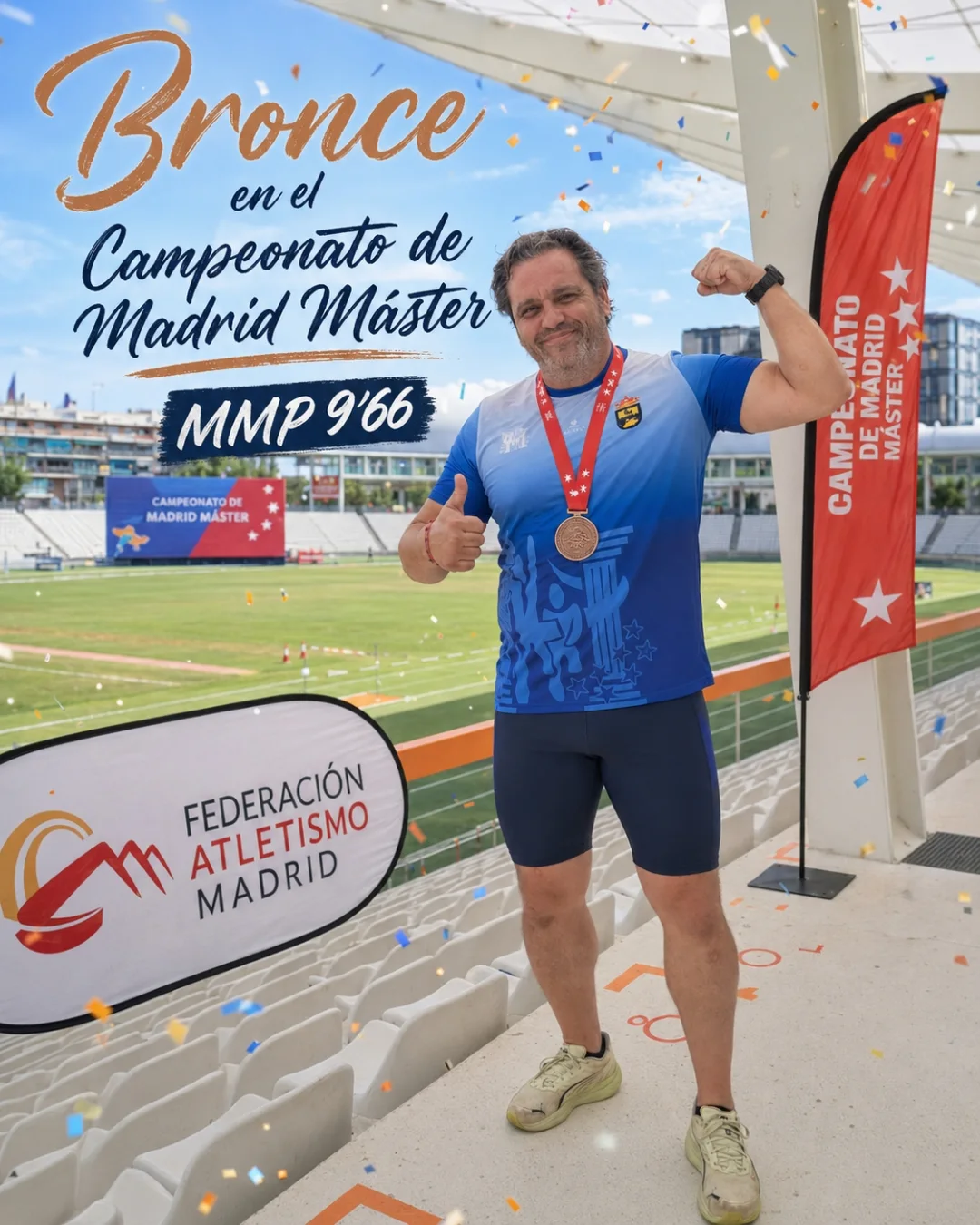 DAVID DE PEDRO BRONCE EN PESO.